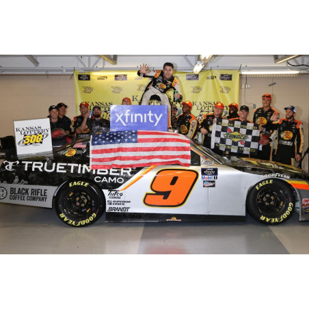 9 Noah Gragson, Bass Pro Shops / TrueTimber / Black Rifle Kansas 9/10 Win, XFINITY 2022 HO AUTOGRAPHIER