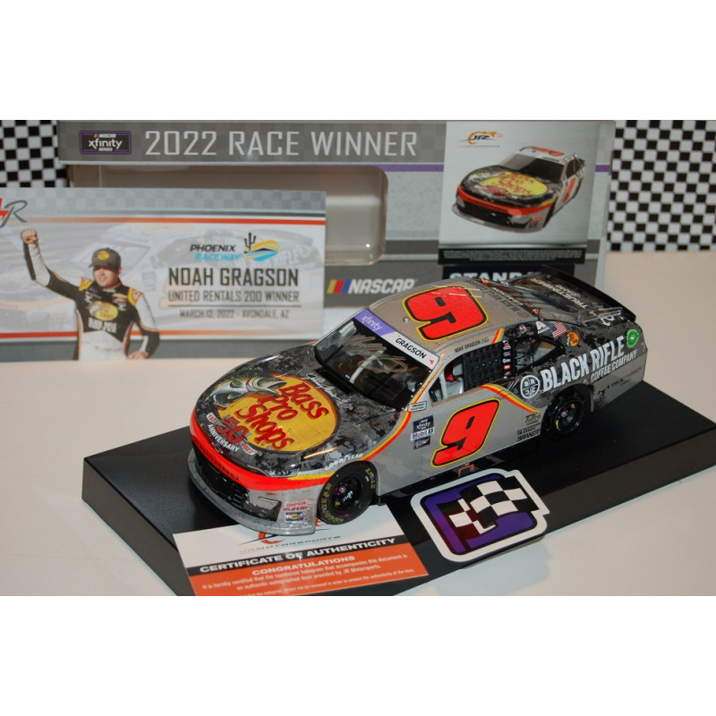 9 Noah Gragson, Bass Pro Shops / Truetimber / Black Rifle Coffee Phoenix 3/12 Win, XFINITY 2022 HO