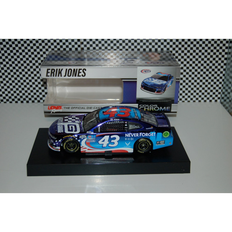 43 Erik Jones, Petty's Garage 9/11 Tribute, cup 2021 HO COLOR CHROME