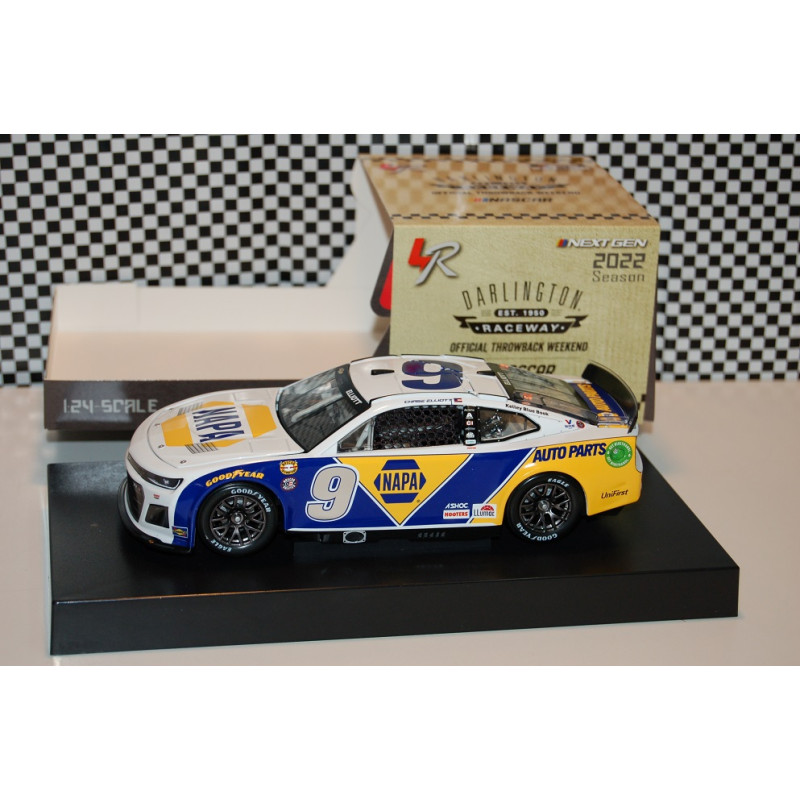 9 Chase Elliott, NAPA Darlington Throwback, CUP 2022 HO 1/24