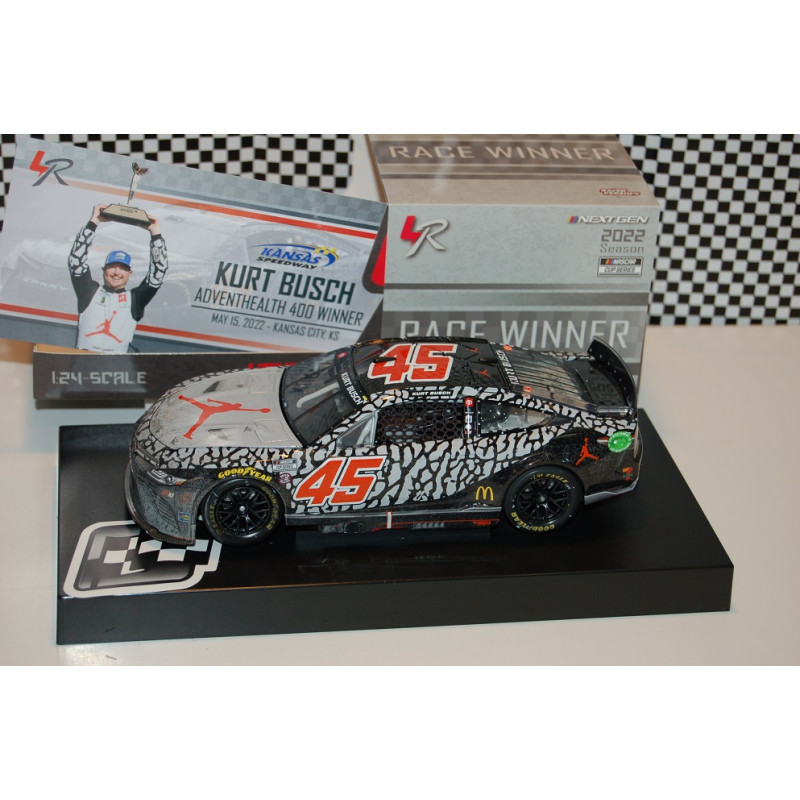 45 Kurt Busch, Jordan Brand Kansas 5/15 Race Win, CUP 2022 HO 1/24