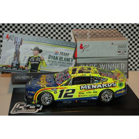 12 Ryan Blaney, Menards / Wrangler All-Star 5/22 Race Win, CUP 2022 HO 1/24