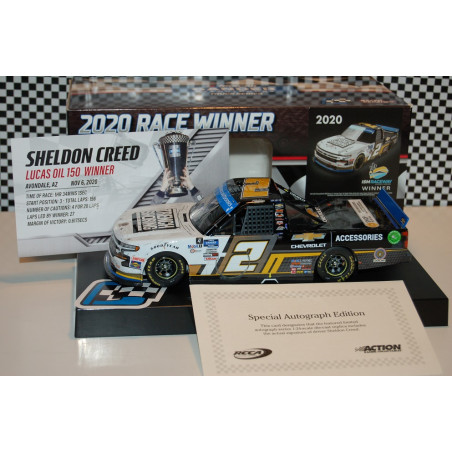 2 Sheldon Creed, Chevy Accessories/Trench Shoring, Phoenix Win TRUCK 2020 1/24 AUTOGRAPHIER
