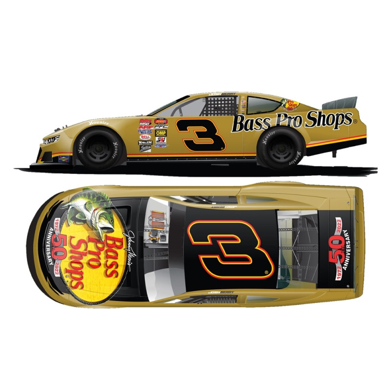 3 Josh Berry 2022 Bass Pro Shops Late Model, CUP 2022 1/24 AUTOGRAPHIER