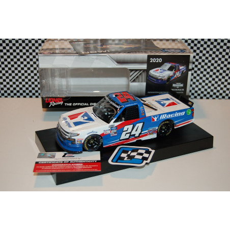 24 Chase Elliott, IRACING CHARLOTTE WIN, Camionnette 2020, 1/24 Autographier