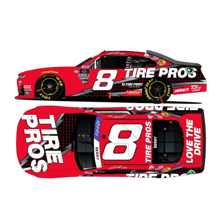 8 Josh Berry, Tire Pros Darlington Throwbac, 1/24 XFINITY 2023 COLOR CHROME