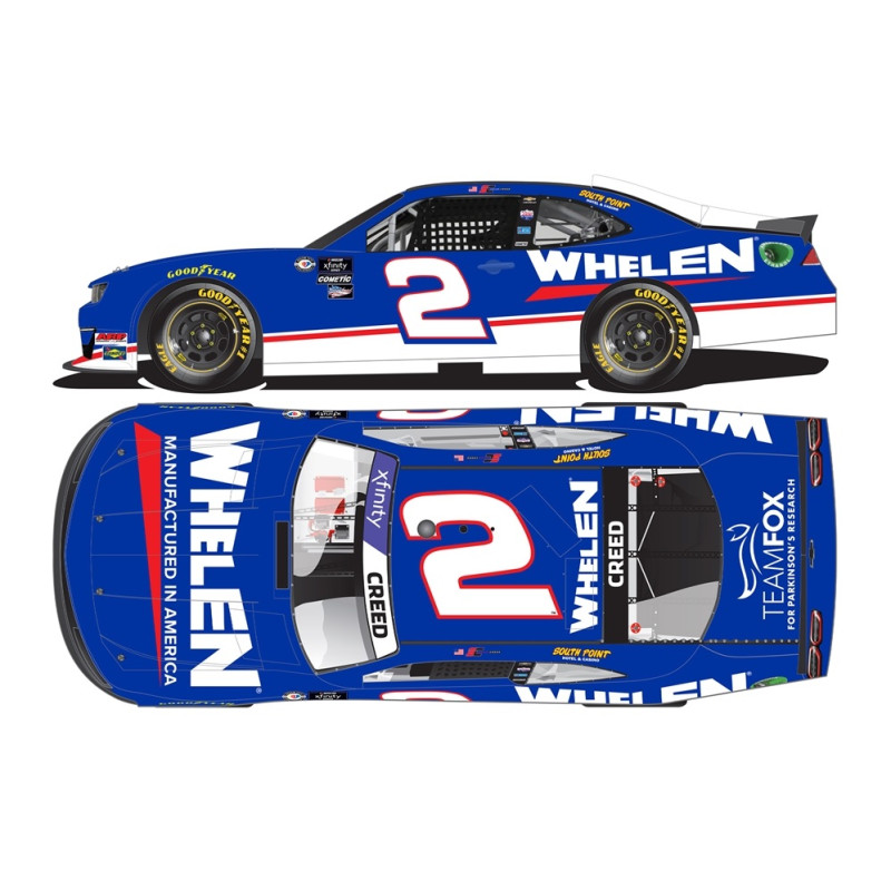 2 Sheldon Creed, Whelen Darlington Throwback, 1/64 XFINITY 2023