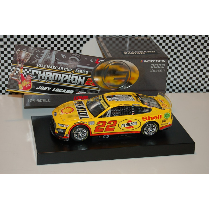 22 Joey Logano, Shell-Pennzoil NASCAR Cup Series Champion, CUP 2022 ELITE 1/24