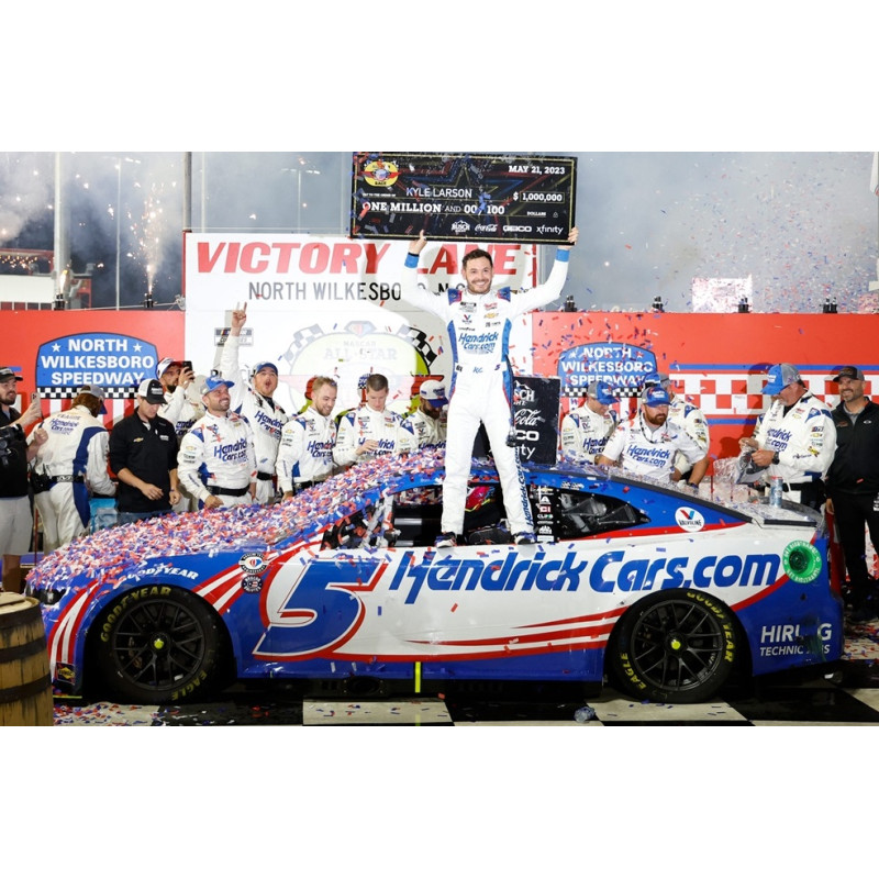 5 Kyle Larson, HendrickCars .com, North Wilkesboro 5/21 All-Star Race Win, 1/24 CUP 2023 HO