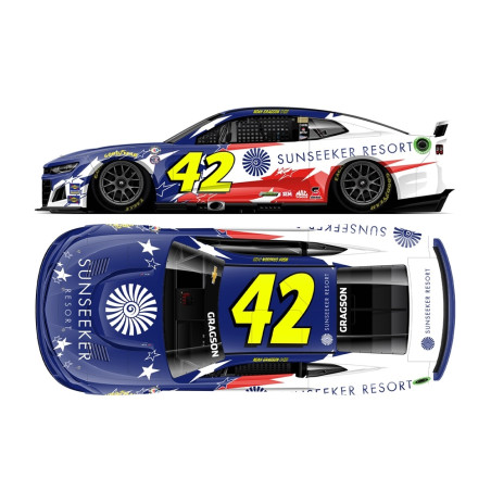 * DNP * 42 Noah Gragson, Sunseeker Darlington Throwback, 1/24 CUP 2023 HO COLOR CHROME