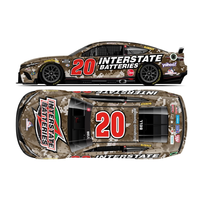 20 Christopher Bell, Interstate Batteries Camo, 1/24 CUP 2023 HO