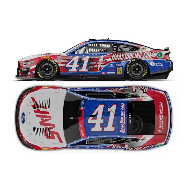 41 Ryan Preece, HaasTooling .com Salutes, 1/24 CUP 2023 HO