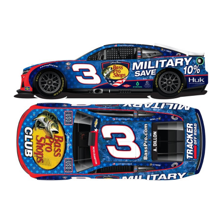 3 Austin Dillon, Bass Pro Shops Salutes, 1/24 CUP 2023 HO