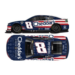 8 Kyle Busch, Cheddar's Salutes, 1/64 CUP 2023