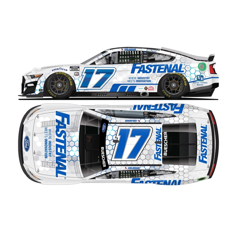 17 Chris Buescher, Fastenal White, - FOIL NUMBER, 1/24 CUP 2023 HO